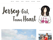 Tablet Screenshot of jerseygirltexanheart.com